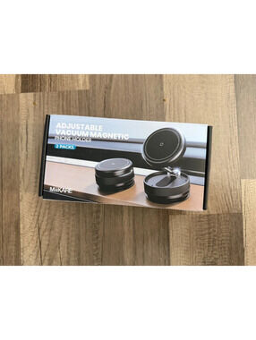 MiiKARE Adjustable Vacuum Magnetic Phone Holder 2-Pack New